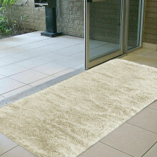 (Cream, 60x110cm (2ft x 3.5ft)) Shaggy Rug Soft Fluffy Carpet - Modern Living Room Bedroom Rugs - Large & Small Area Floor Mat - Anti-Slip Thick Pile
