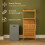 NEO Neo Bamboo Laundry Bin Hamper Basket Tilt Pull Out Basket Storage 6