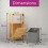 NEO Neo Bamboo Laundry Bin Hamper Basket Tilt Pull Out Basket Storage 7