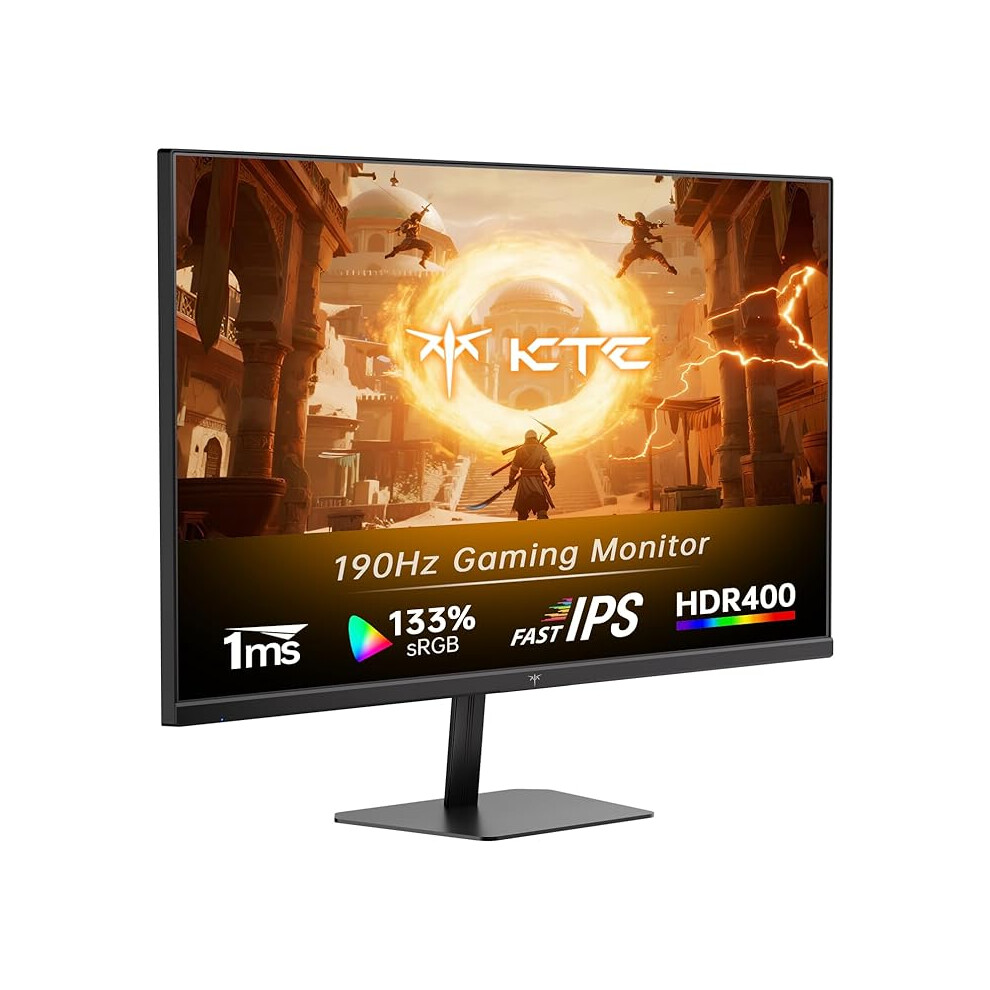 Ktc 24 Inch Gaming Monitor, Fhd 1080P@180Hz (Oc 190Hz) Monior With Fast Ips Panel, 1Ms Response Time, Adaptive Sync, Hdr400, 133% Srgb, Hdmi 2.0 / 756833919414