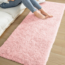 (Pink, 60x220cm (2ft x 7ft)) Shaggy Rug Soft Fluffy Carpet - Modern Living Room Bedroom Rugs - Large & Small Area Floor Mat - Anti-Slip Thick Pile