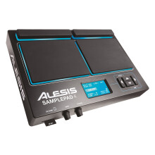 Alesis Sample Pad 4 - Compact Percussion and Sample Triggering Instrument with 4 Velocity Sensitive Pads, 25 Drum Sounds and SD/SDHC Card Slot