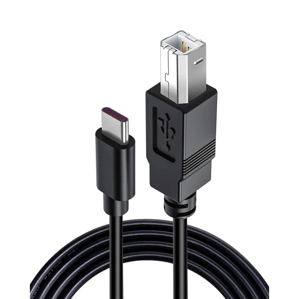 Usb B To Usb C Printer Cable 1.5M, Usb C To Usb B Midi Cable For Hp/Epson/Canon Printer, Scanner, Digital Piano, Midi Controller/Keyboard 4877403874448