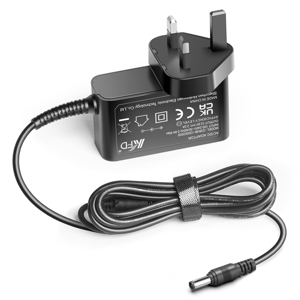 KFD Negative Center DC 12V 1A 2A Charger Power Adapter for ROLAND Go Piano88 GO-88P EP-760 Digital Piano Keyboard,TC-Helicon GO XLR Streaming Mixer,