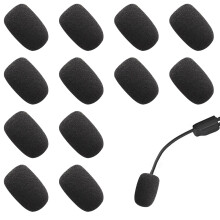 12 Pcs Headset Microphone Cover Foam Microphone Windscreen Foam Lapel Headset Microphone Sponge High Density Mic Cover Mini Foam Windscreen for Varie