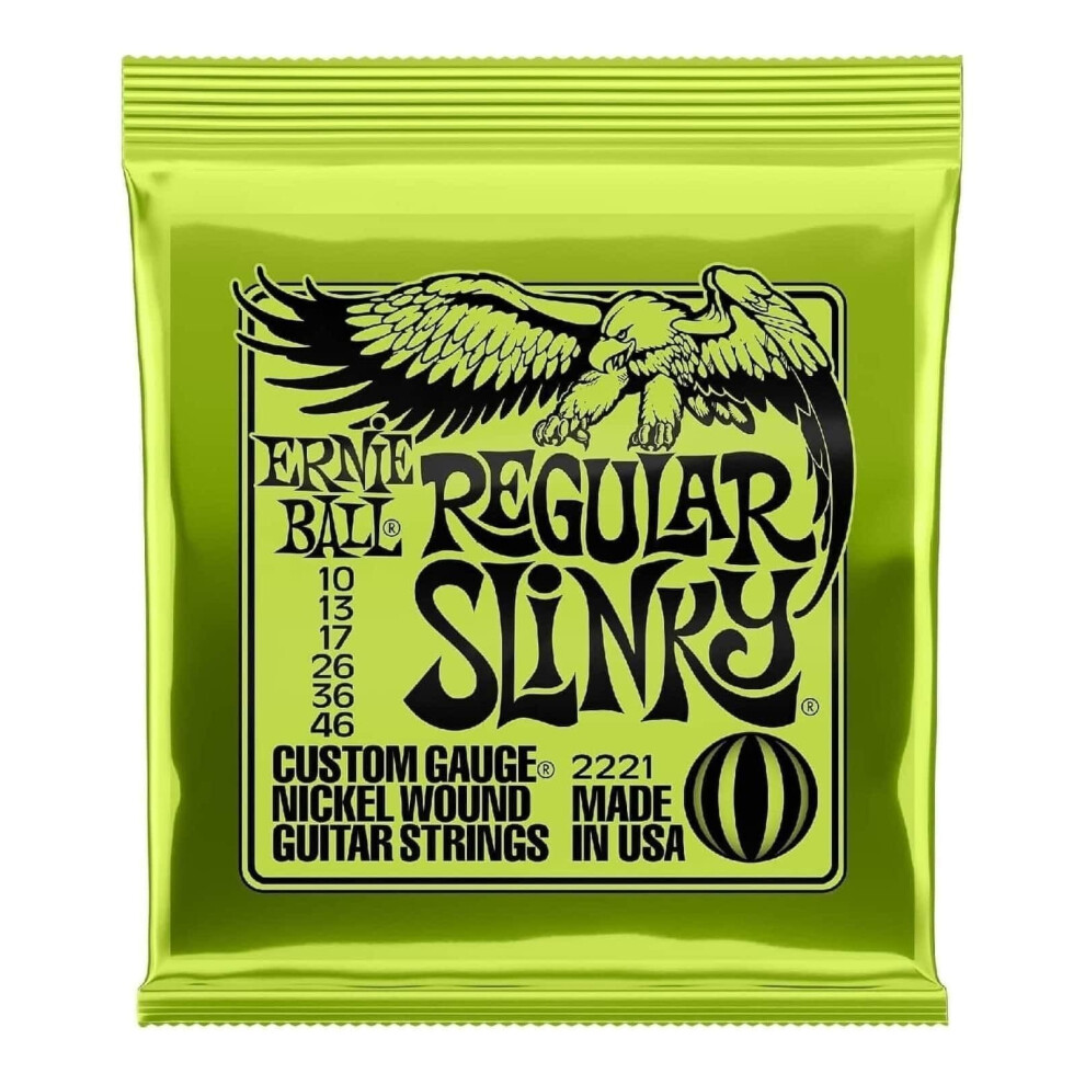 Ernie Ball Electric Guitar Strings, 2221 Regular Slinky, 3 Pack, Nickel, Medium, Limited Edition