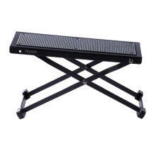 Rayzm Guitar Footrest with Anti-Slip Rubber Pad, Foldable Metal Guitar Footstool for Classical/Acoustic/Electric Guitar, Height Adjustable, Super Stu
