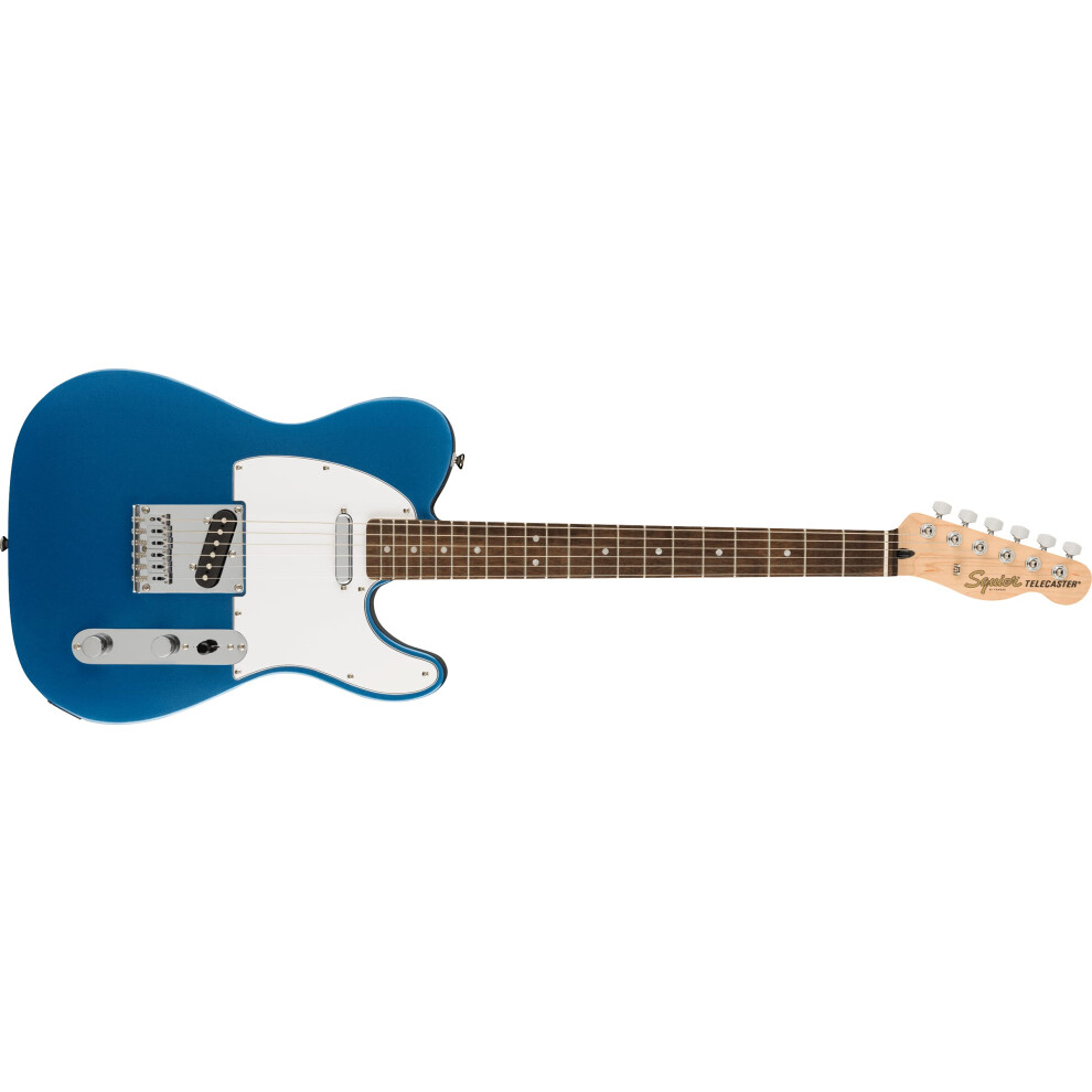 Fender Squier By Affinity Series Telecaster, Electric Guitar, Laurel Fingerboard, Pickguard, Lake Placid Comes With Free Virtual Lessons White/Blue