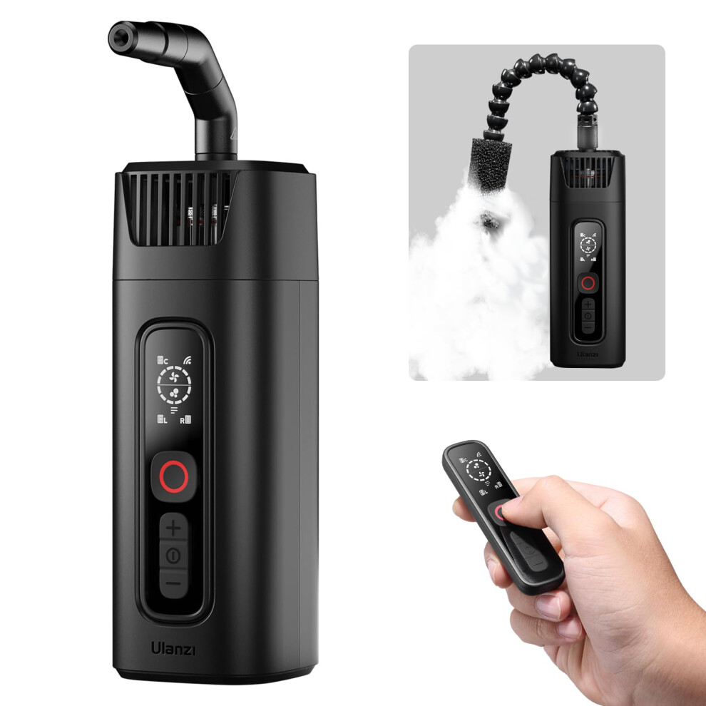 Ulanzi Rf01 Fog Machine Mini, 40W Portable Fog Machine With 10M Wireless Remote Control, Fog Smoke Machine, Fogger With Battery For Photography, Vide 6982014923497