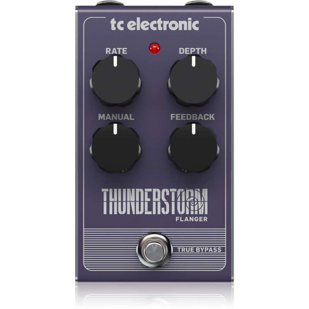 TC Electronic THUNDERSTORM FLANGER Vintage-Style Flanger Pedal with All-Analog Bucket-Brigade Circuit