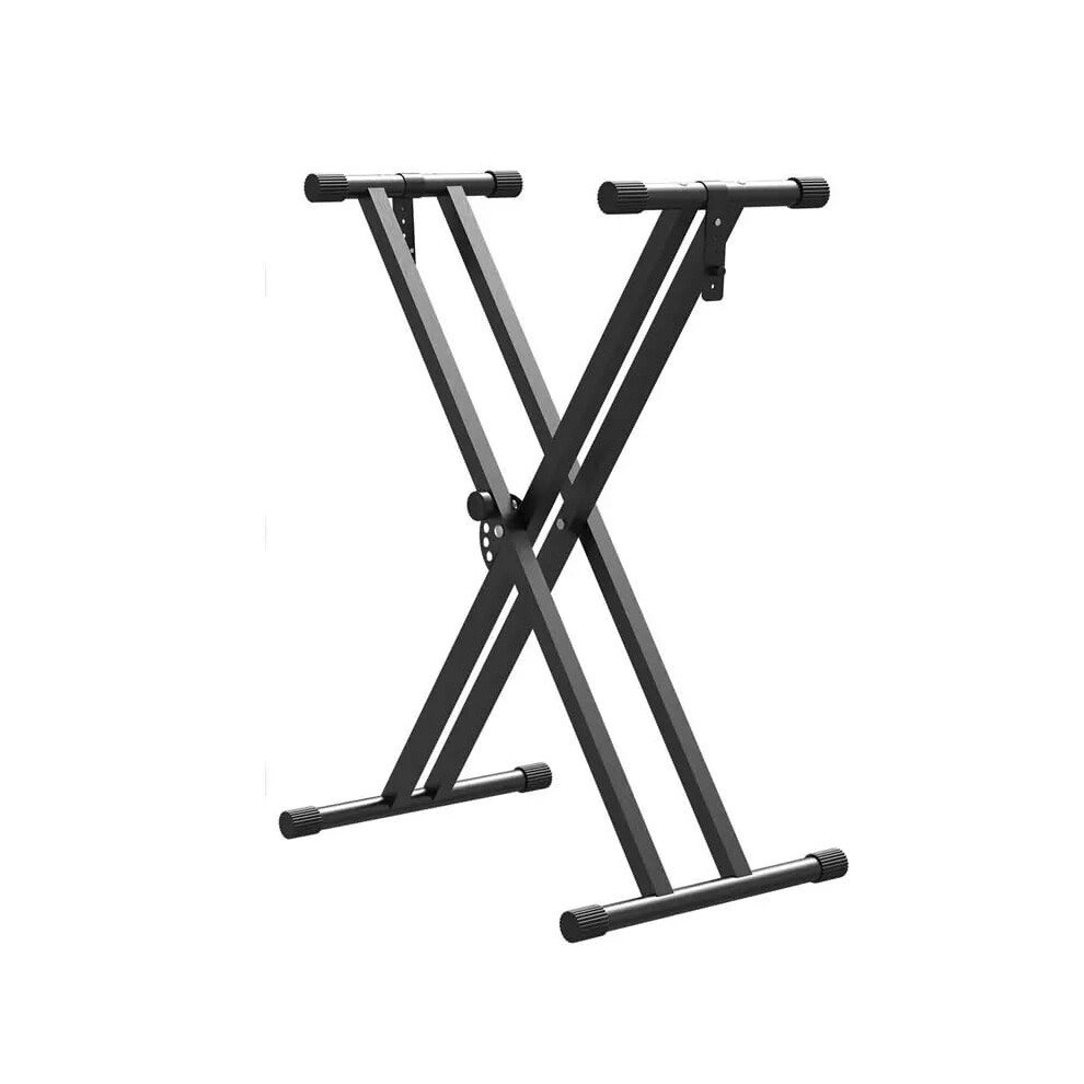 TJVNM Keyboard Stand Double Braced X Frame Music Piano Keyboard 49cm-97cm Adjustable Universal Classic Music Electronic Piano Stand with Locking Stra