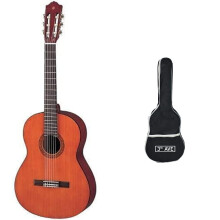 Yamaha CS40II Classical Guitar for Learners, 3/4 Size - Traditional Western Body - Natural & 3rd Avenue 3/4 Size Classical Guitar Gig Bag Padded Cove