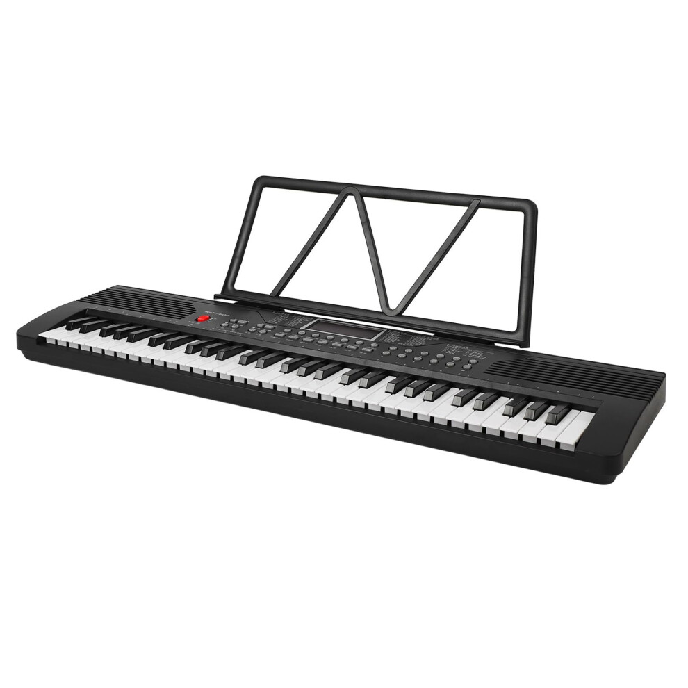 61 Key Electric Keyboard Piano Portable Digital Piano with Microphone Audio Cable Sheet Music Stand Electric Piano for Beginner With Chinese Instruct