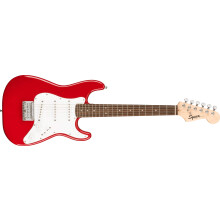 Fender Squier Electric Mini Stratocaster, Electric Guitar, Dakota Red, Ideal For Guitar Beginners, Comes with Free Virtual Lessons