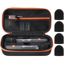 ProCase Microphone Case for JBL Speaker Wireless Two Microphone System, Hard EVA Handheld Dual Mic Travel Bag, Portable Carrying Storage Box for Kara
