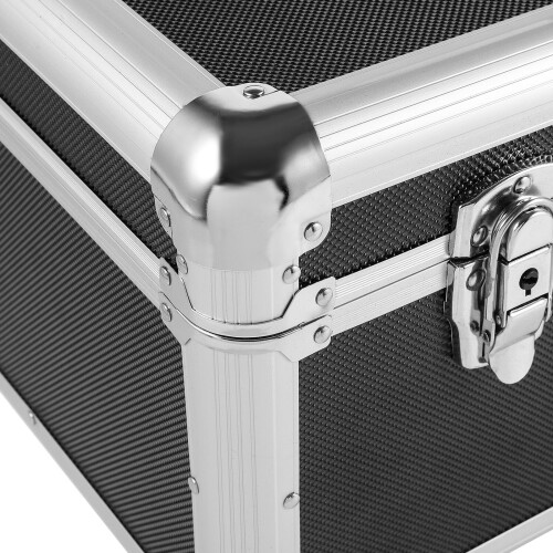 Holdfiturn Universal DJ Turntable Record Player Deck Flight Case Protective Storage Carry Case 2