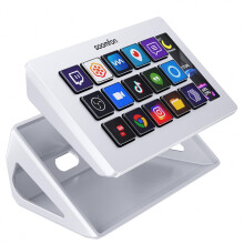 SOOMFON Stream Control Deck Studio Stream Controller with 15 Macro Keys & Dashboard, Customized LCD Buttons to Trigger Actions in OBS, YouTube, Perfe