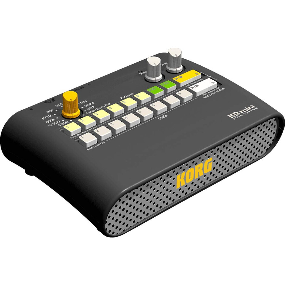 Korg - KR Mini - Compact Rhythm Drum Machine with Built-in Speaker