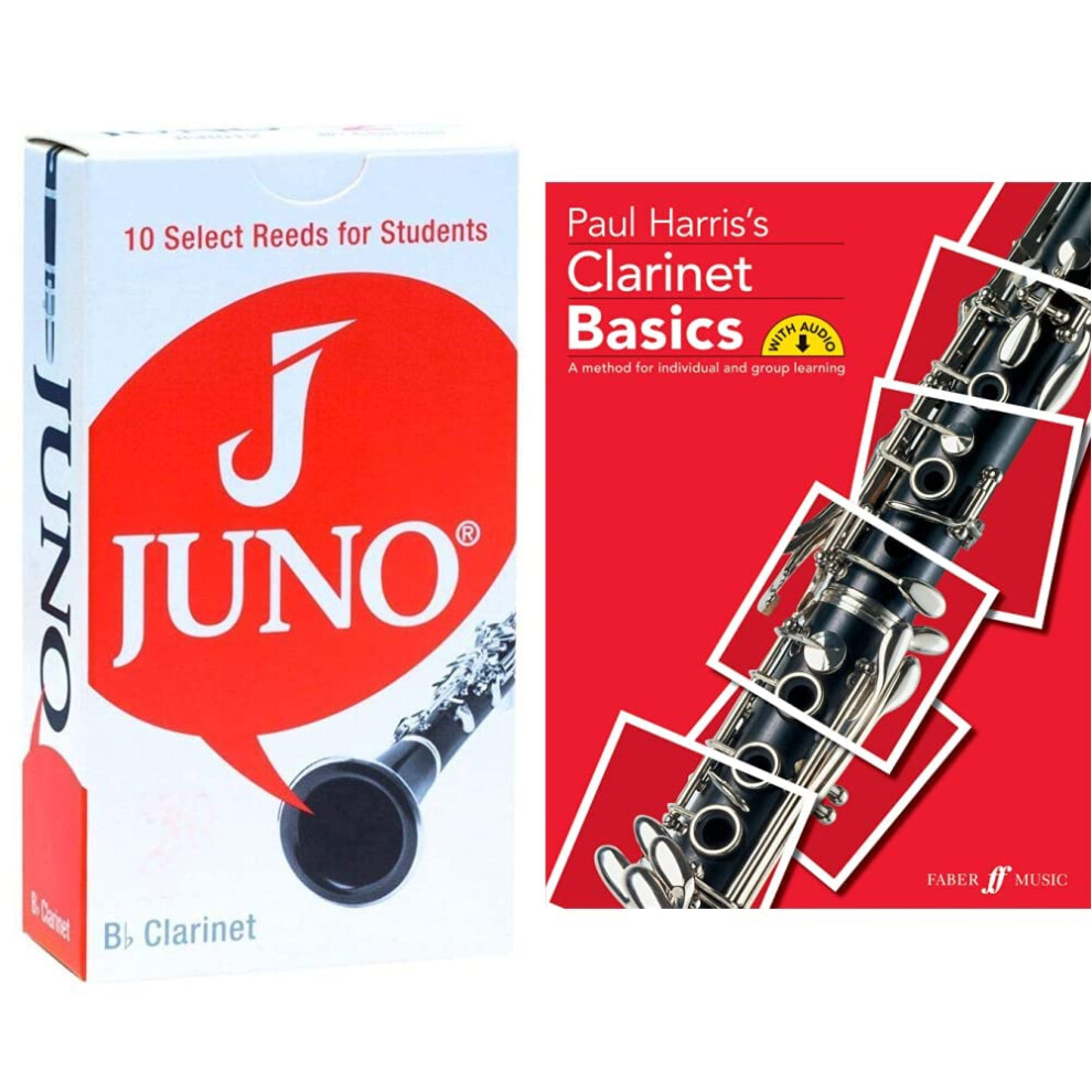 Vandoren JCR012 Juno Student Bb Clarinet Reeds (Box of 10) Strength 2 & Clarinet Basics: Pupil's Book & CD(Basics Tutor Series)