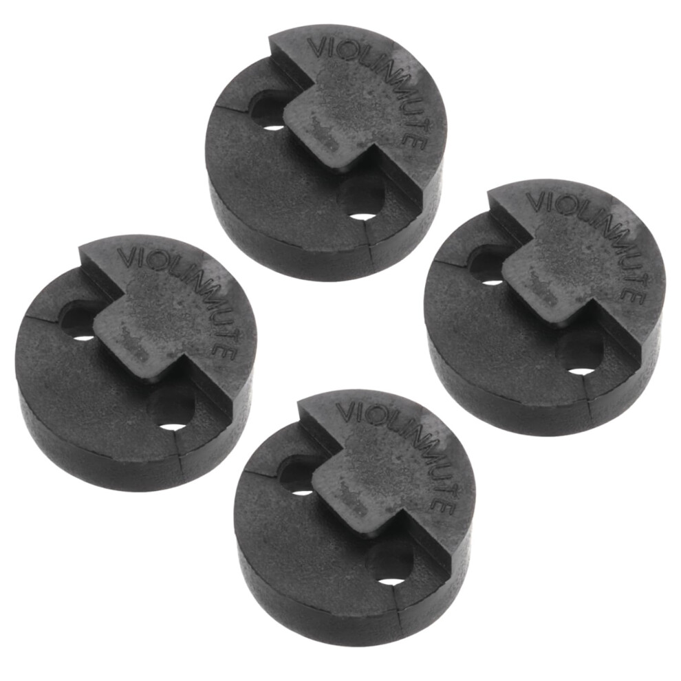 sourcing map 12 Pack 4/4 Violin Mute Violin Practice Mute Violin Silence Rubber Violin Mute Practice Mute Set, Round Style Red for Fiddle 4/4 Violin