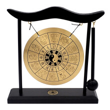 juanxian Zen Art Brass Feng Shui Desktop Gong H1304