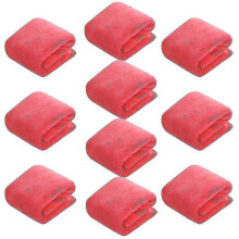 (rose red) Salon Hair Towels 10 Pack - Fast Drying Towel For Hair, Hands, Face Use At Home, Salon, Spa, Barber Xixi