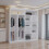 (White, 203cm) Double Mirror Sliding Door Wardrobe with Shelves 3