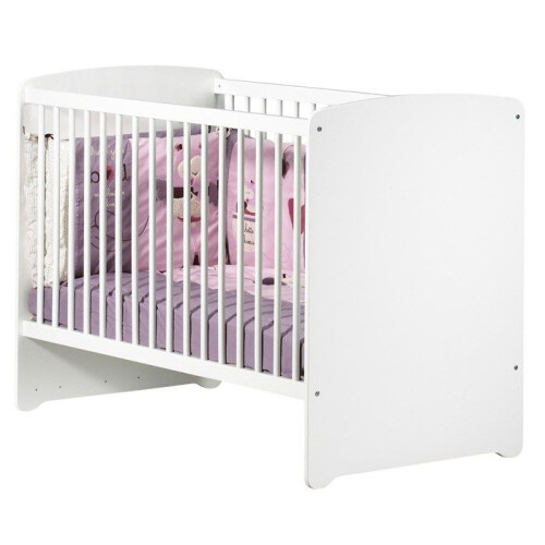 Lit bébé - 120 x 60 cm - Babyprice Basic - En bois blanc 1