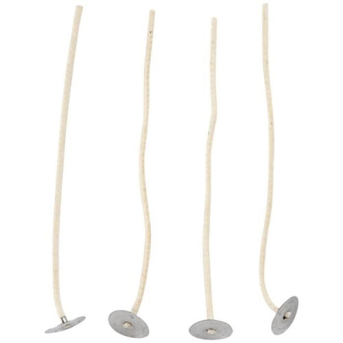 Candle Wicks - 12 cm - 10 pcs - White - Easy DIY - Mixed