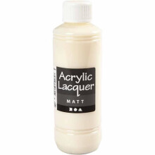 Barniz Acrílico - Mate - 250 ml - Transparente - Resistente al agua - Interior