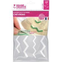 Graine Créative - Plantilla para pasta de polímero A5 Chevron