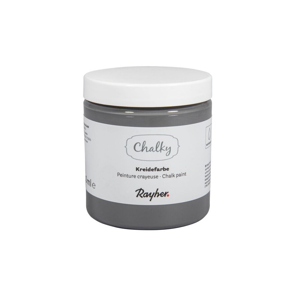 Rayher Dark/Gray Chalk Paint - Chalky Finish - 230 Ml
