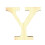 LETTRE Y - 11.5 CM - BOIS 1