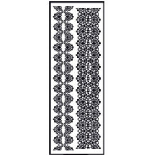 Ki-Sign - Transferencia termoadhesiva de terciopelo Cinta 2 negro 10x30cm