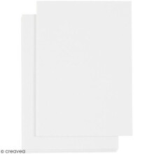 Foglio di schiuma adesiva bianco a doppio strato - 10,5 x 14,8 cm - 5 Pz