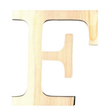LETTER F - 11.5 CM - WOOD