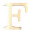 LETTERA F - 11.5 CM - LEGNO 1