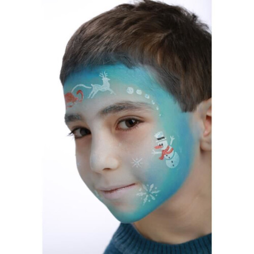 Wiederverwendbare Make-up-Schablone - Schneekönigin Grim Tout - Lila 2