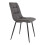 2 gray microfiber dining chairs with black legs 4