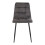 2 gray microfiber dining chairs with black legs 3