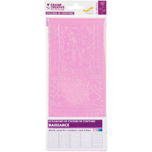 Peel Off's - lote de 10 peel off's rosa e azul - nascimento