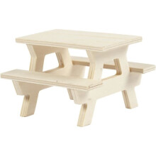 Banc de picnic - Creotime - Madeira - 8 x 5,5 x 8 cm - Interior - Criança