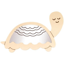 Wooden Mirror - ARTEMIO - Turtle - Rectangular - 26 x 16.5 cm - Child - Indoor