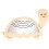 Wooden Mirror - ARTEMIO - Turtle - Rectangular - 26 x 16.5 cm - Child - Indoor 1