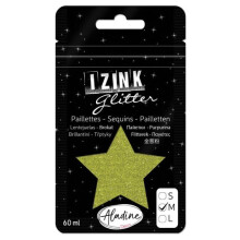 Paillette - IZINK - Vaaleanvihreä - 60ml - Vetoketjullinen - Lapsille - Helppo personointi