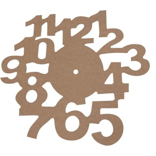 Mache clock face to decorate - 30 cm