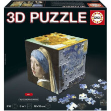 3D Puzzle - EDUCA - Cube Art - 216 Pieces - 6 Puzzles of 36 Pieces - Fun Challenge 8 Years + (20123)