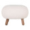Savona Pouf-Imitation Schaffell weiß. 2