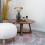 Savona Pouf-Imitation Schaffell weiß. 4
