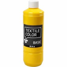 Peinture pour textile - Haute qualité - Jaune - Acrylique - Intérieur - Réf 34142